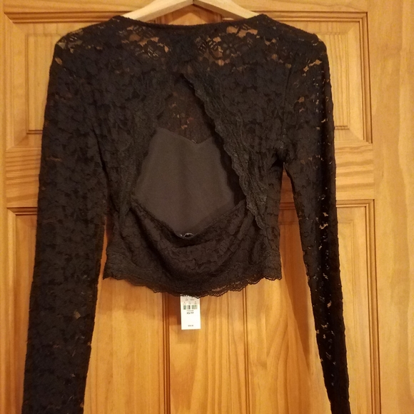 Long sleeve crop top - Picture 2 of 4